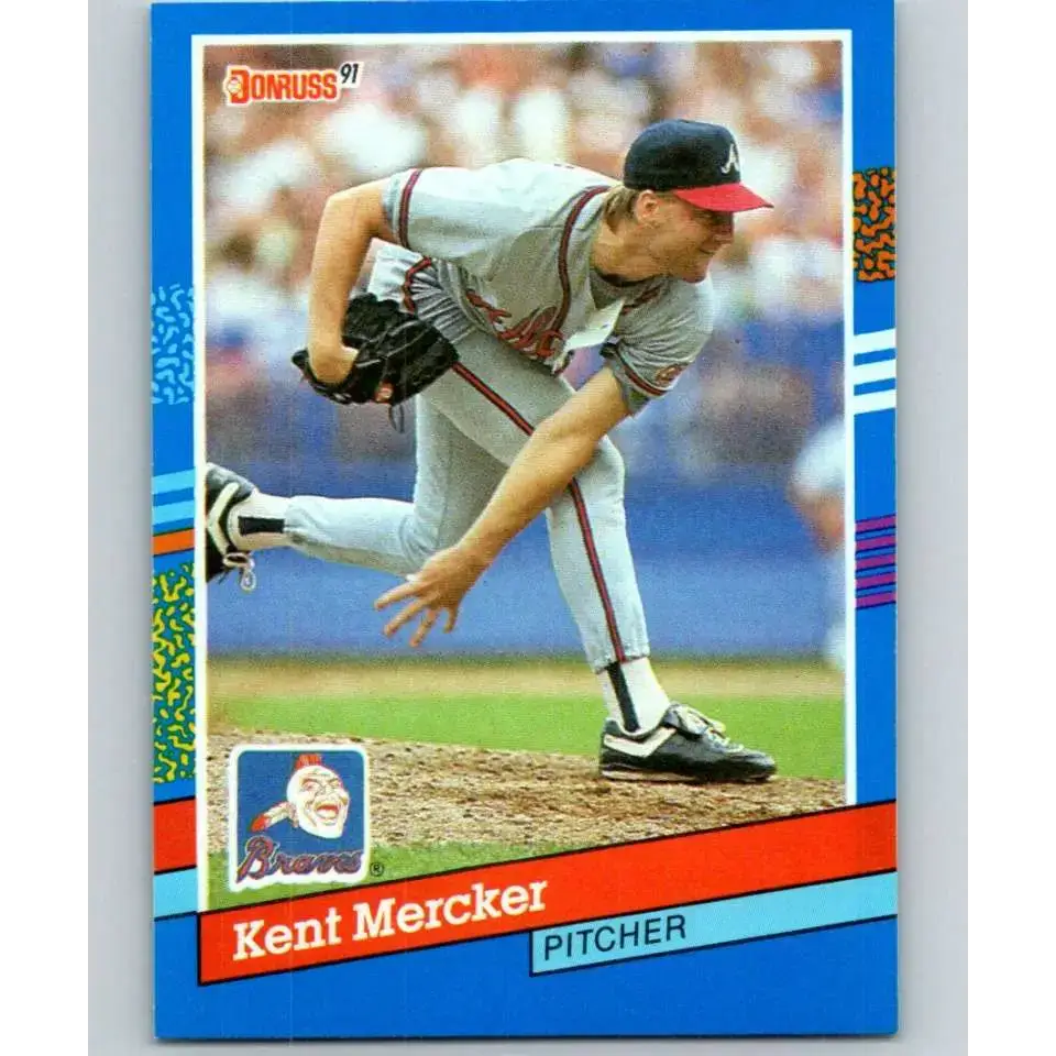 1991 Donruss #299 Kent Mercker UER NM-MT Atlanta Braves Baseball Card - Baseball Card Single