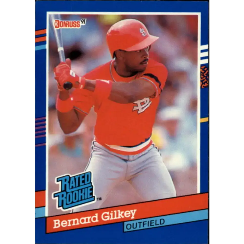 1991 Donruss #30 Bernard Gilkey RR NM-MT St. Louis Cardinals Baseball Card - Baseball Card Single