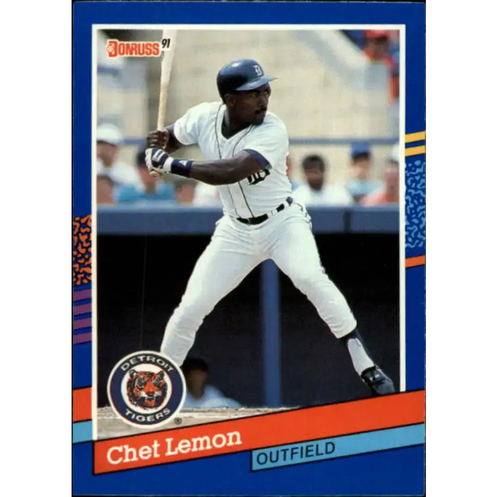1991 Donruss #301 Chet Lemon NM-MT Detroit Tigers Baseball Card - Baseball Card Single