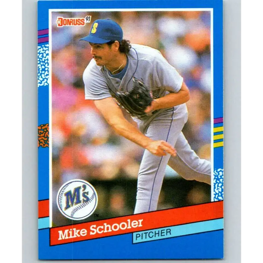 1991 Donruss #302 Mike Schooler NM-MT Seattle Mariners Baseball Card - Baseball Card Single