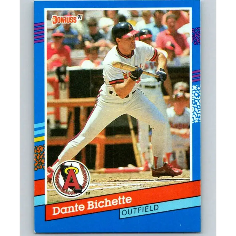 1991 Donruss #303 Dante Bichette NM-MT California Angels Baseball Card - Baseball Card Single