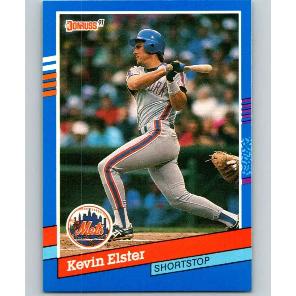 1991 Donruss #304 Kevin Elster NM-MT New York Mets Baseball Card - Baseball Card Single