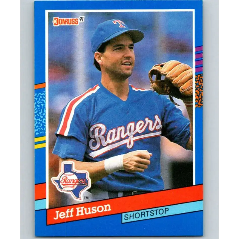 1991 Donruss #305 Jeff Huson NM-MT Texas Rangers Baseball Card - Baseball Card Single