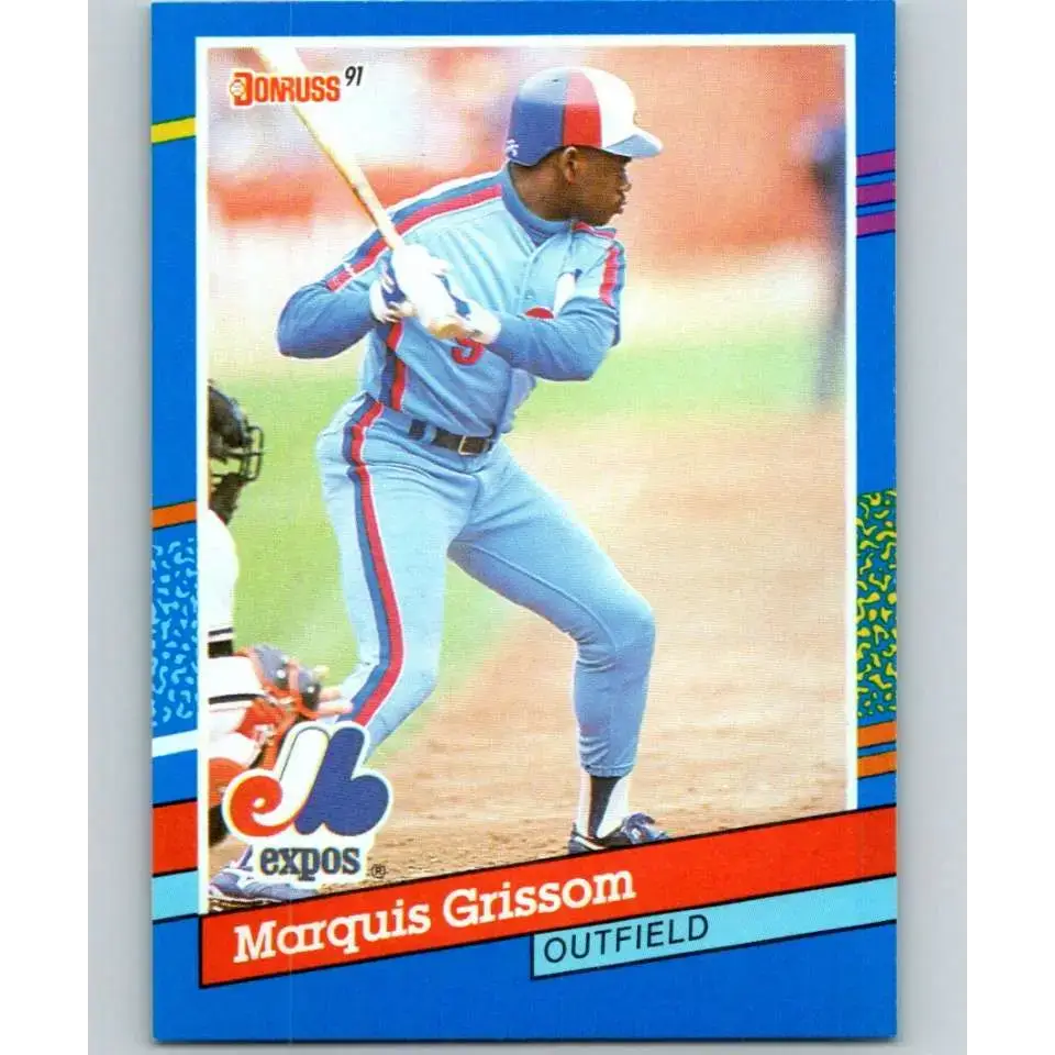 1991 Donruss #307 Marquis Grissom UER NM-MT Montreal Expos Baseball Card - Baseball Card Single