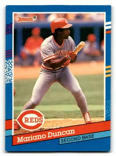 1991 Donruss #309 Mariano Duncan Cincinnati Reds Baseball Cards EX/N ID:55339 - Baseball Card Single