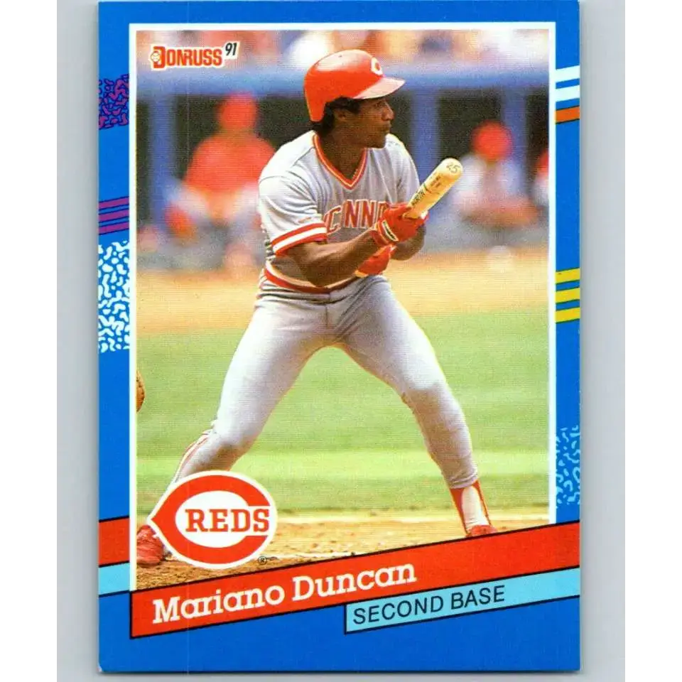 1991 Donruss #309 Mariano Duncan NM-MT Cincinnati Reds Baseball Card - Baseball Card Single