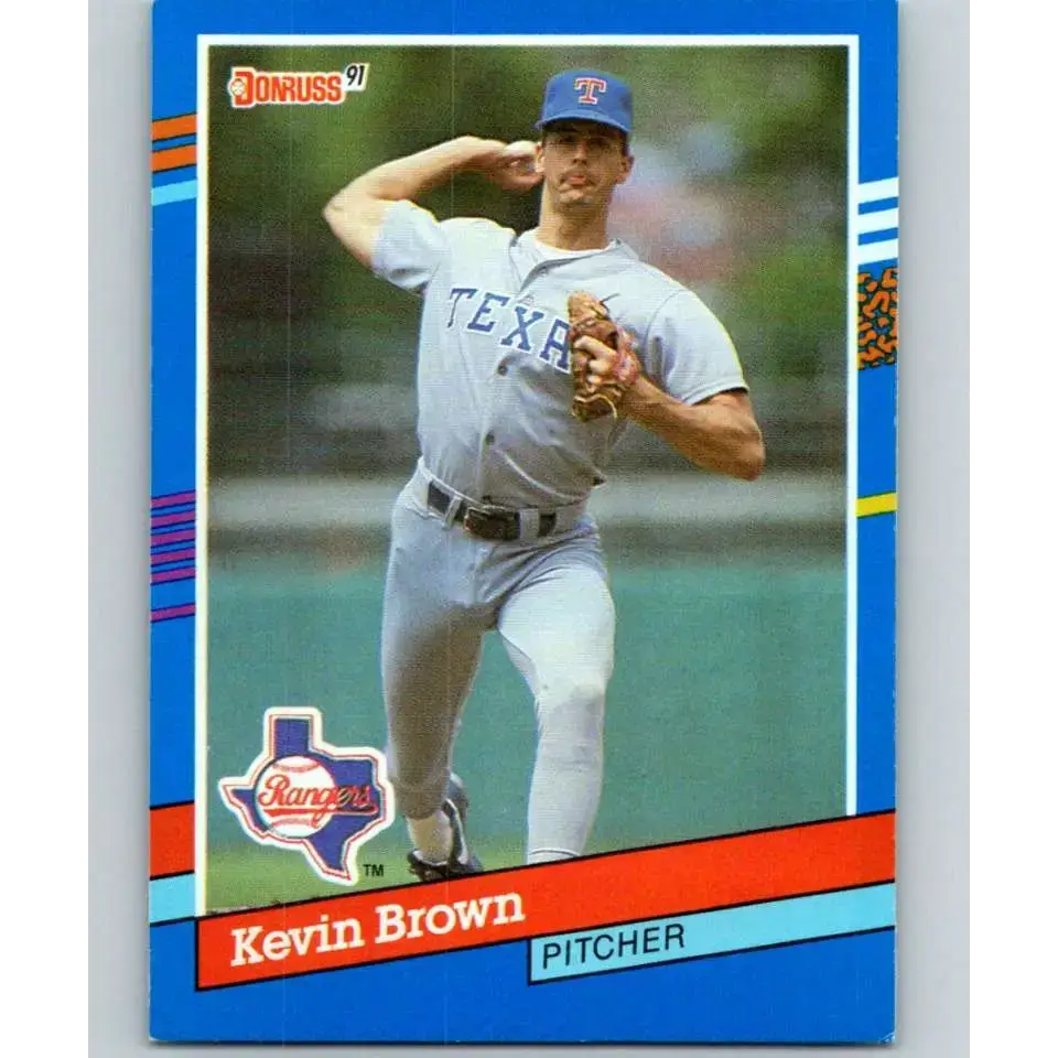 1991 Donruss #314 Kevin Brown NM-MT Texas Rangers Baseball Card - Baseball Card Single