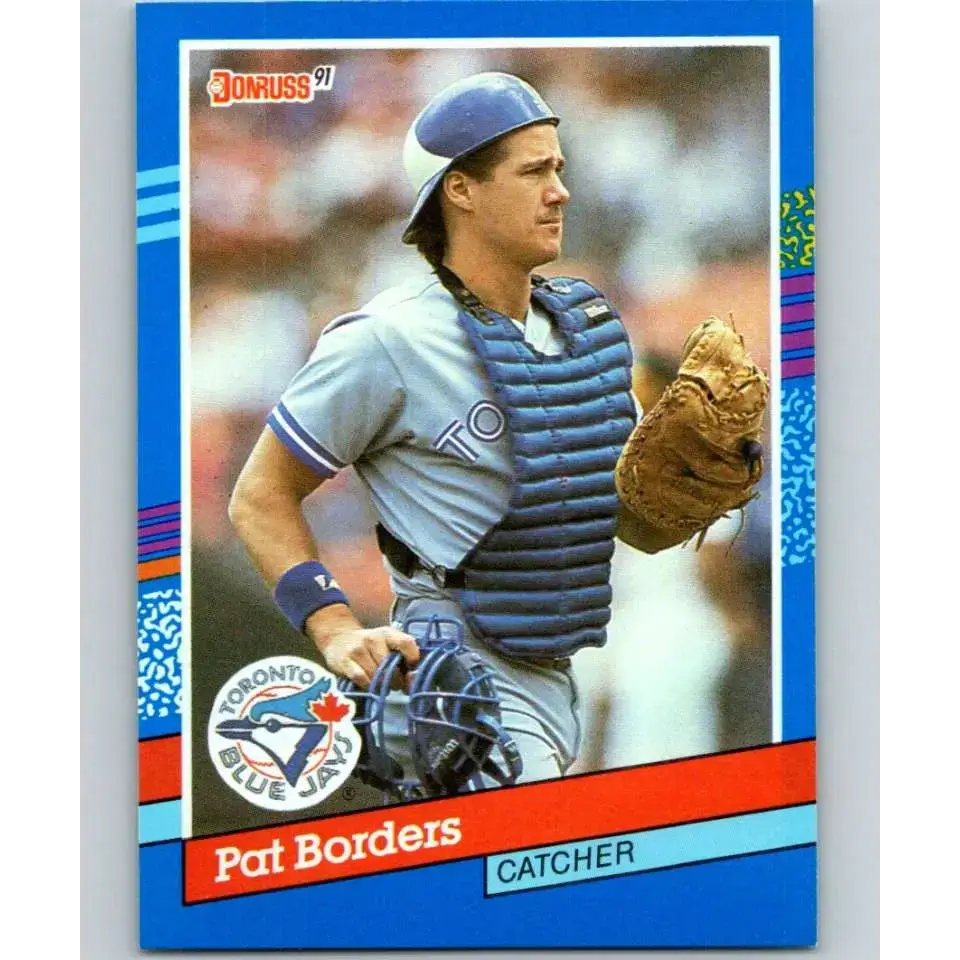 1991 Donruss #317 Pat Borders NM-MT Toronto Blue Jays Baseball Card - Baseball Card Single