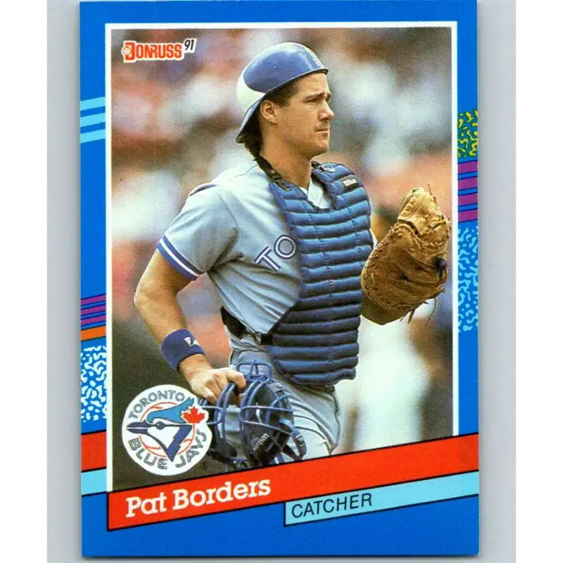 1991 Donruss #317 Pat Borders NM-MT Toronto Blue Jays Baseball Card - Baseball Card Single