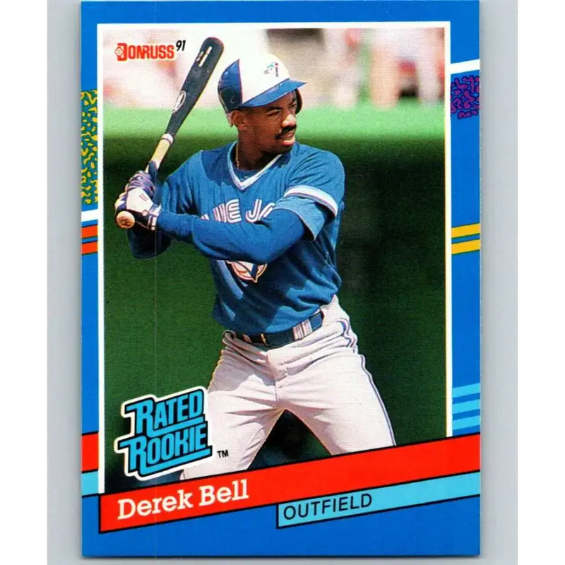 1991 Donruss #32 Derek Bell RR NM-MT Toronto Blue Jays Baseball Card - Baseball Card Single
