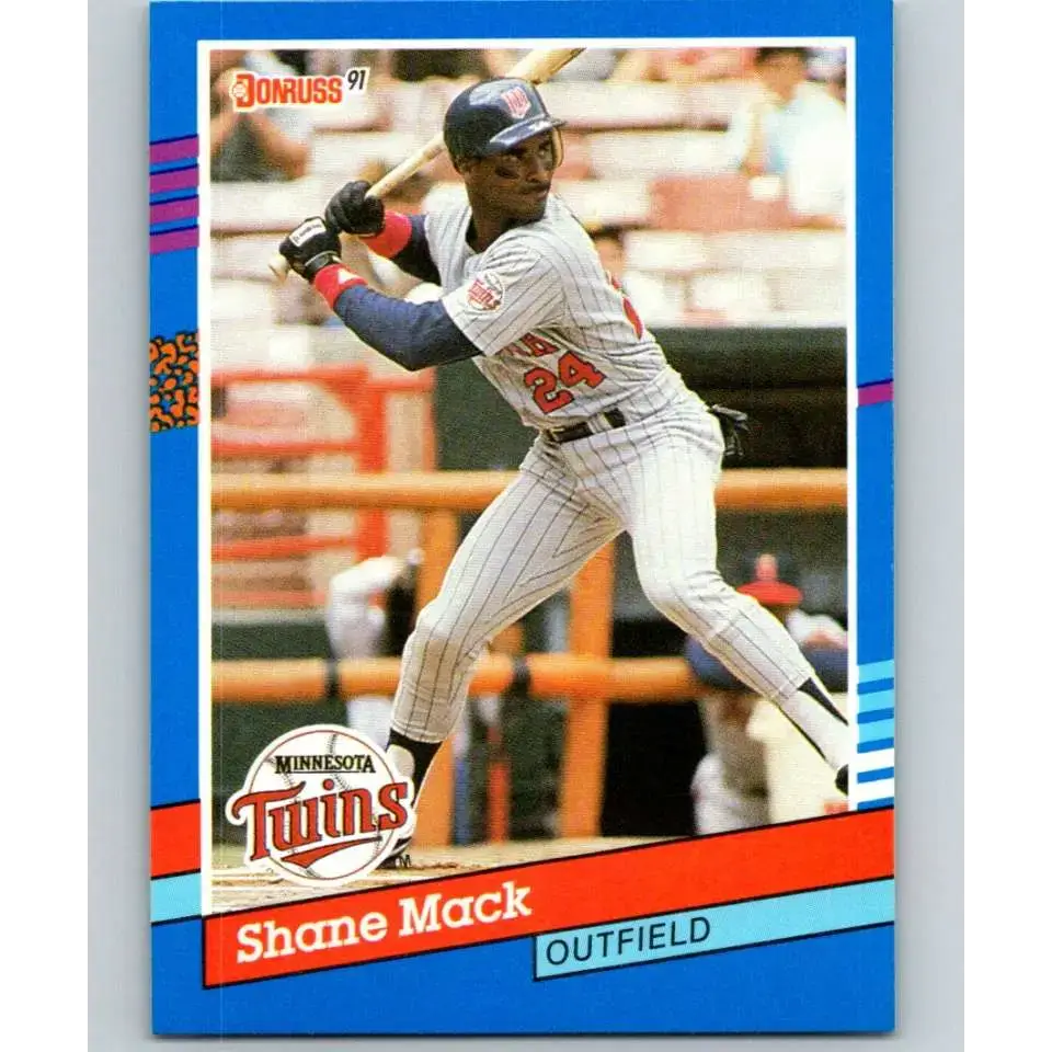 1991 Donruss #320 Shane Mack NM-MT Minnesota Twins Baseball Card - Baseball Card Single