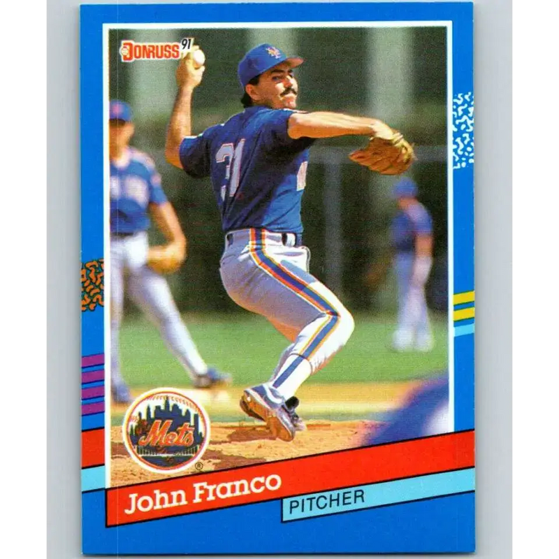 1991 Donruss #322 John Franco NM-MT New York Mets Baseball Card - Baseball Card Single