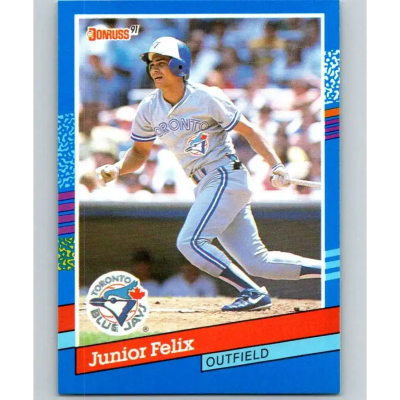 1991 Donruss #323 Junior Felix NM-MT Toronto Blue Jays Baseball Card - Baseball Card Single