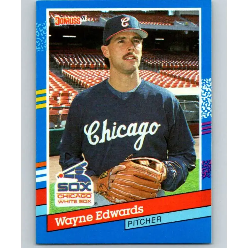 1991 Donruss #327 Wayne Edwards NM-MT Chicago White Sox Baseball Card - Baseball Card Single