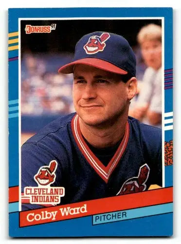 1991 Donruss #330 Colby Ward Cleveland Indians Baseball Cards EX/NM ID:57693 - Baseball Card Single
