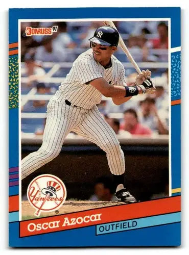 1991 Donruss #331 Oscar Azocar New York Yankees Baseball Cards EX/NM ID:57713 - Baseball Card Single