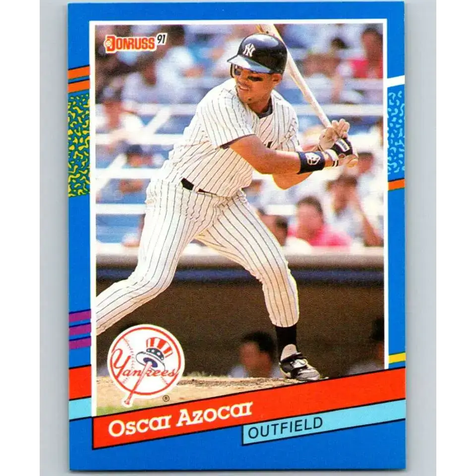 1991 Donruss #331 Oscar Azocar NM-MT New York Yankees Baseball Card - Baseball Card Single