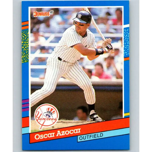 1991 Donruss #331 Oscar Azocar NM-MT New York Yankees Baseball Card - Baseball Card Single
