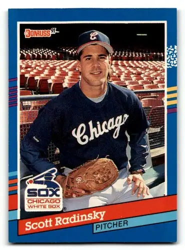 1991 Donruss #332 Scott Radinsky Chicago White Sox Baseball Cards EX ID:57653 - Baseball Card Single