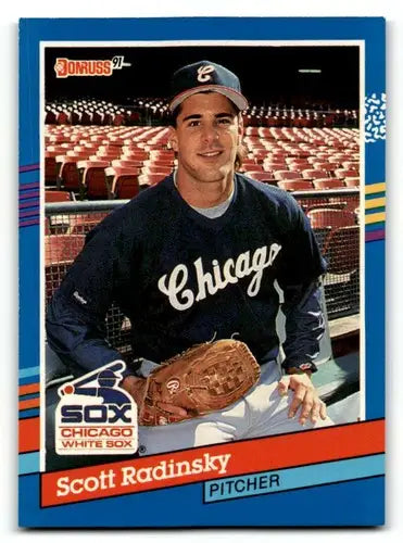 1991 Donruss #332 Scott Radinsky Chicago White Sox Baseball Cards EX ID:57661 - Baseball Card Single