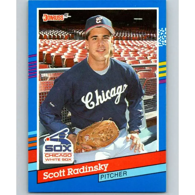 1991 Donruss #332 Scott Radinsky NM-MT Chicago White Sox Baseball Card - Baseball Card Single