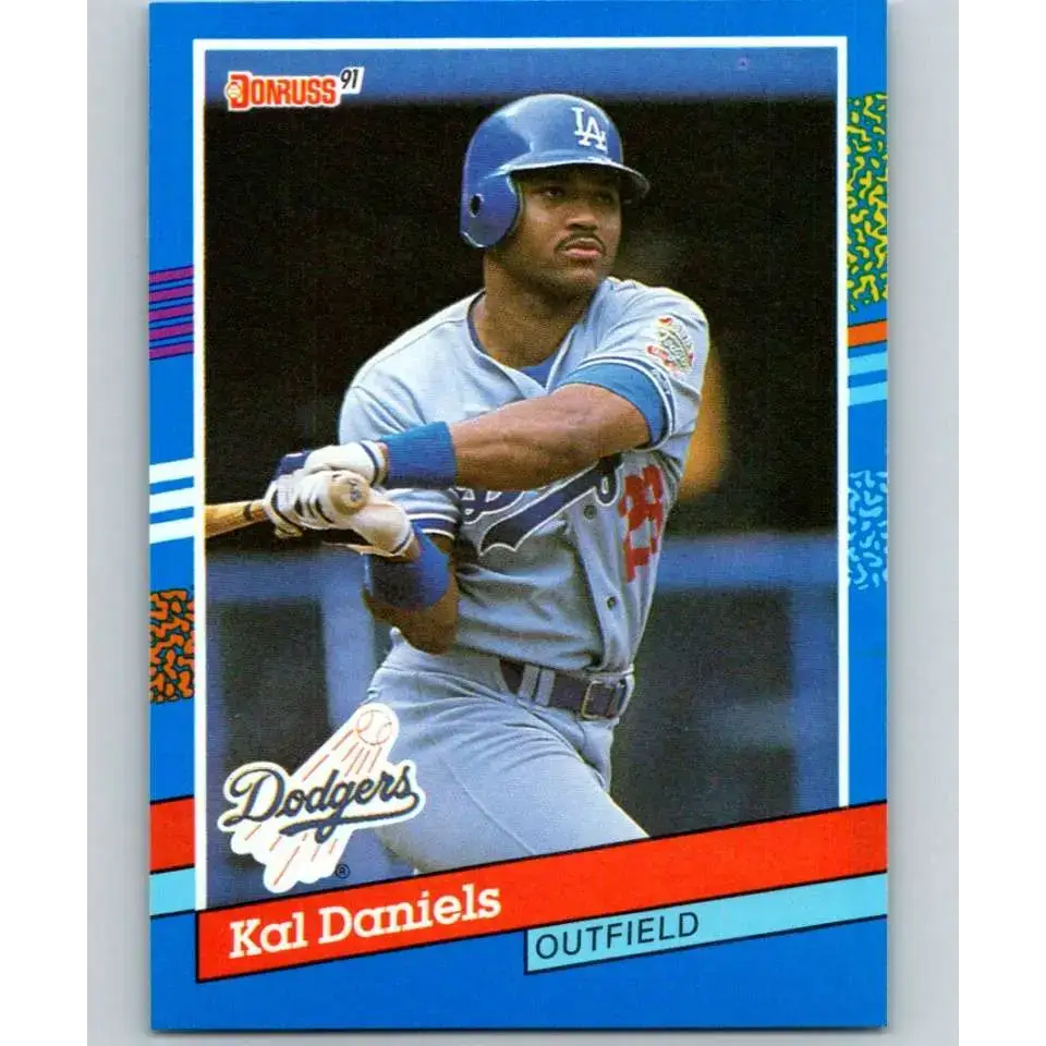 1991 Donruss #336 Kal Daniels NM-MT Los Angeles Dodgers Baseball Card - Baseball Card Single