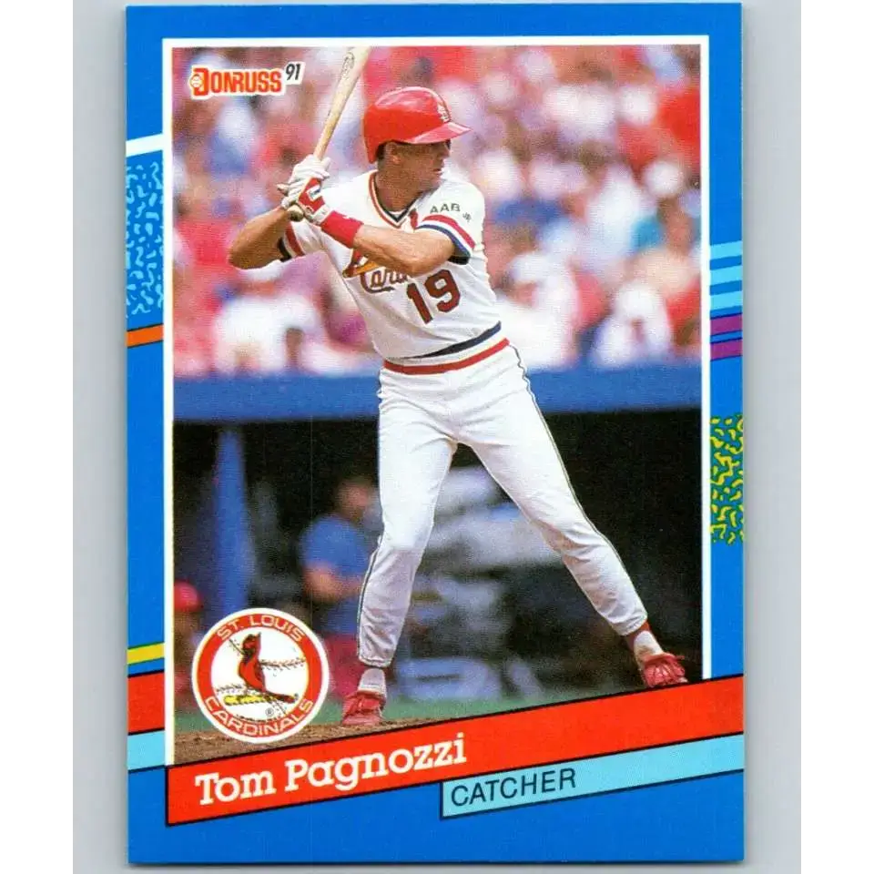 1991 Donruss #337 Tom Pagnozzi NM-MT St. Louis Cardinals Baseball Card - Baseball Card Single