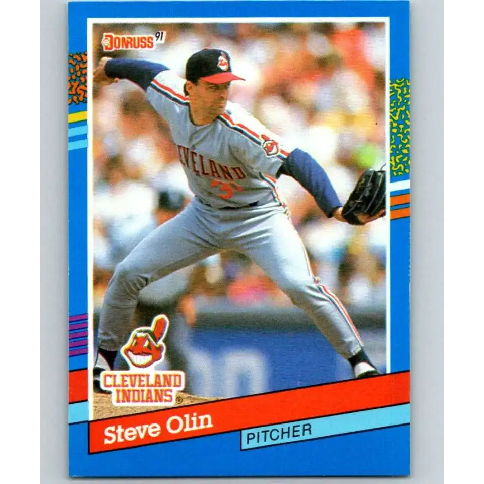 1991 Donruss #339 Steve Olin NM-MT Cleveland Indians Baseball Card - Baseball Card Single