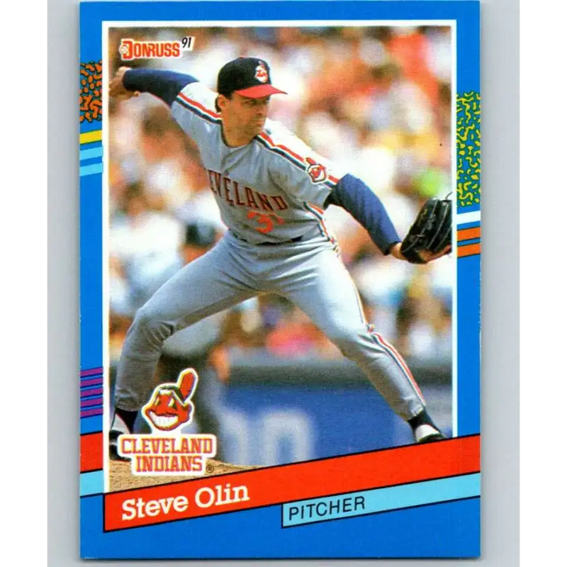 1991 Donruss #339 Steve Olin NM-MT Cleveland Indians Baseball Card - Baseball Card Single
