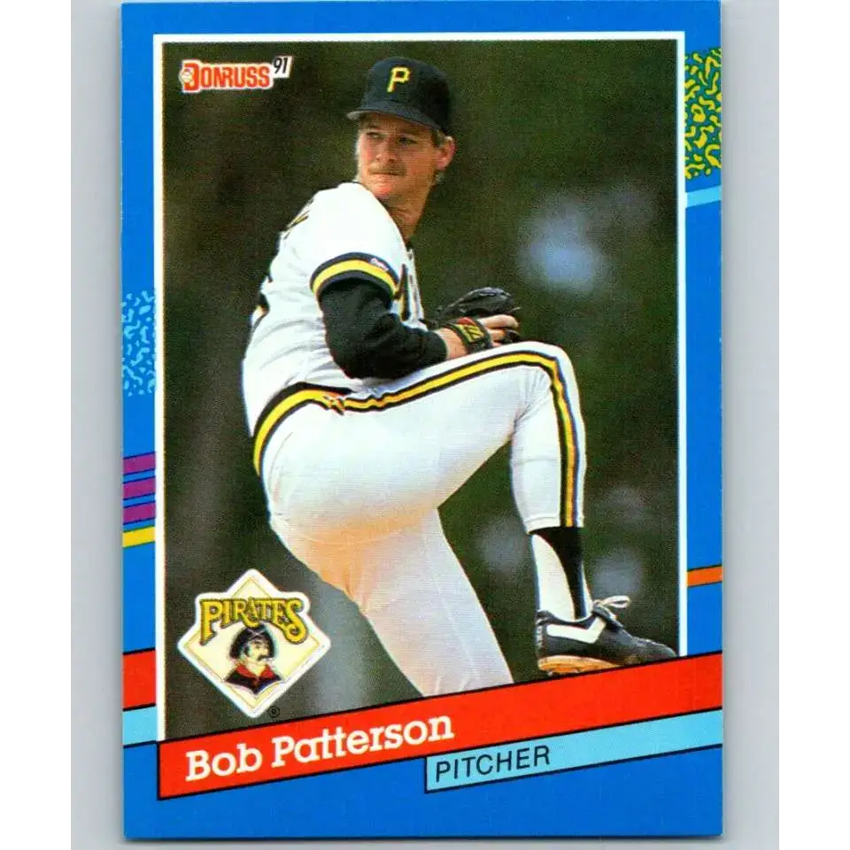 1991 Donruss #345 Bob Patterson NM-MT Pittsburgh Pirates Baseball Card - Baseball Card Single
