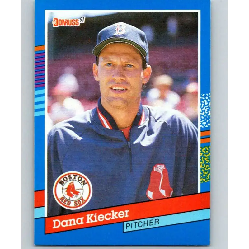 1991 Donruss #347 Dana Kiecker NM-MT Boston Red Sox Baseball Card - Baseball Card Single