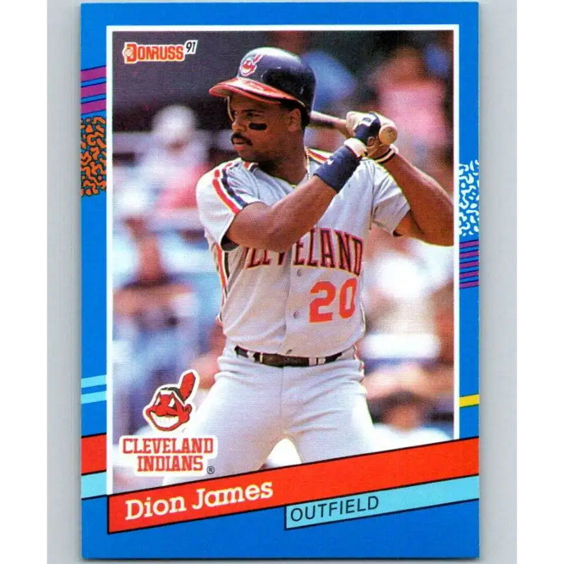1991 Donruss #348 Dion James NM-MT Cleveland Indians Baseball Card - Baseball Card Single