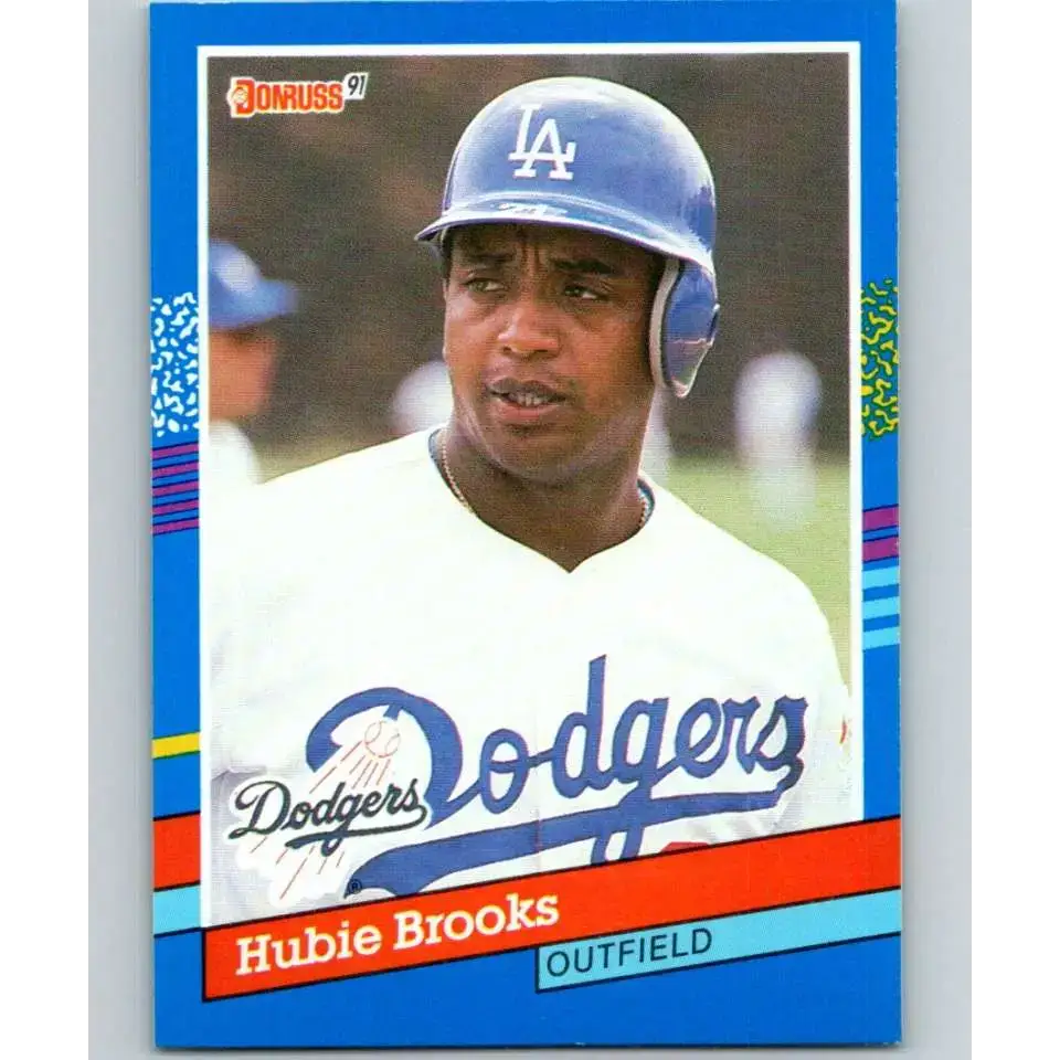 1991 Donruss #349 Hubie Brooks NM-MT Los Angeles Dodgers Baseball Card - Baseball Card Single