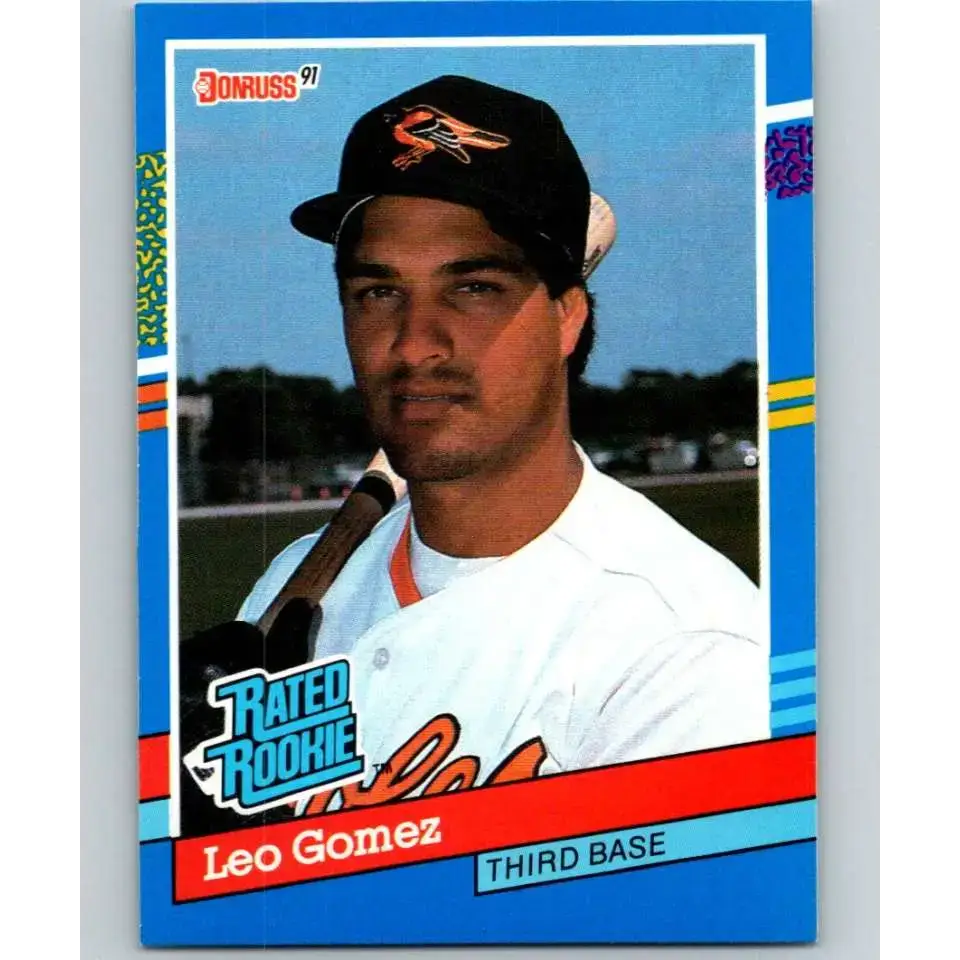 1991 Donruss #35 Leo Gomez RR NM-MT Baltimore Orioles Baseball Card - Baseball Card Single