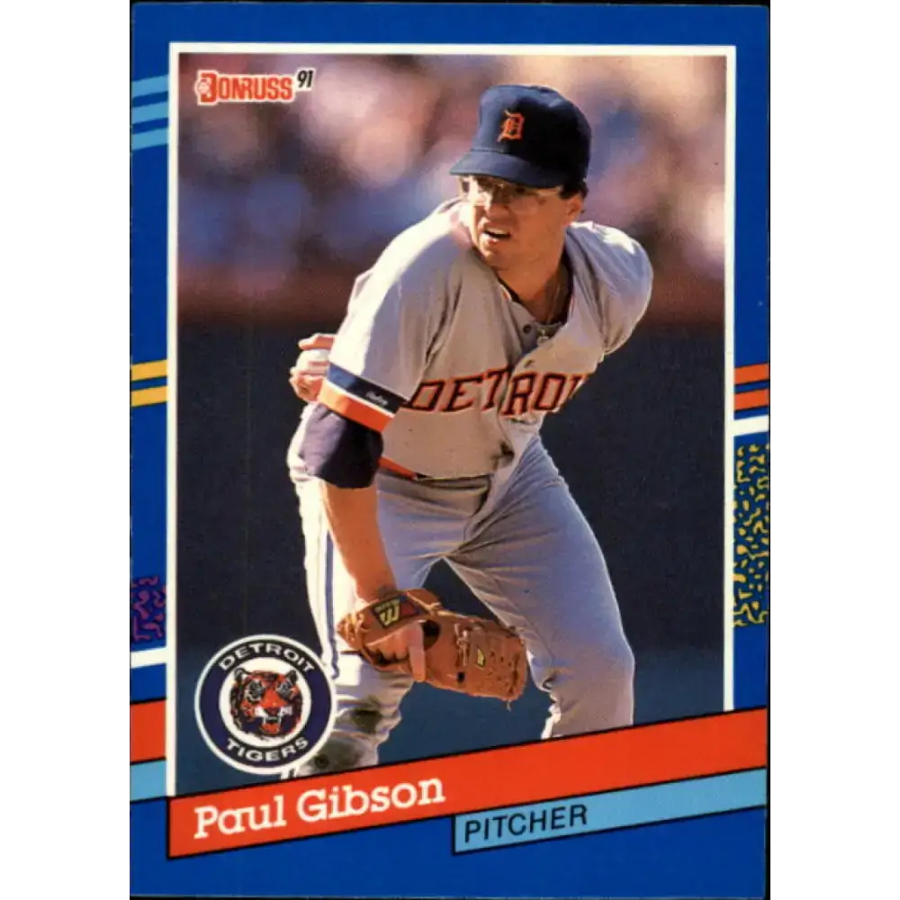 1991 Donruss #353 Paul Gibson NM-MT Detroit Tigers Baseball Card - Baseball Card Single