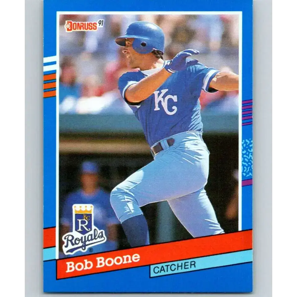 1991 Donruss #356 Bob Boone NM-MT Kansas City Royals Baseball Card - Baseball Card Single