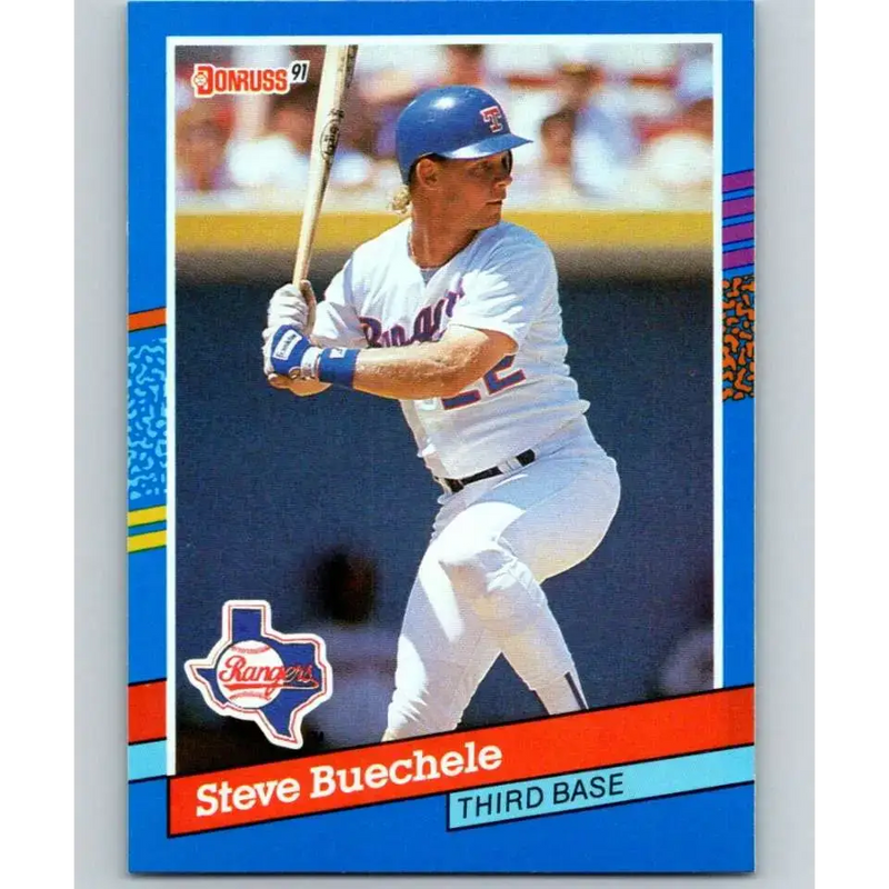 1991 Donruss #357 Steve Buechele NM-MT Texas Rangers Baseball Card - Baseball Card Single