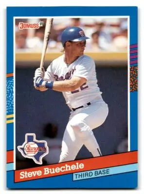 1991 Donruss Steve Buechele baseball card 357a in collectible sports trading card series
