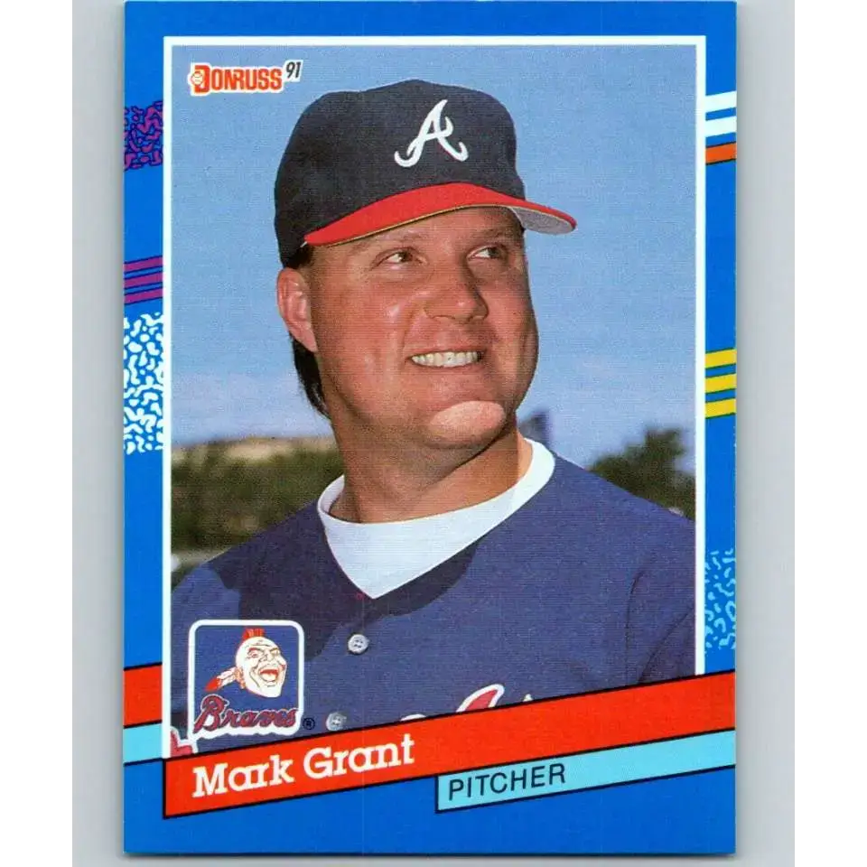 1991 Donruss #361 Mark Grant NM-MT Atlanta Braves Baseball Card - Baseball Card Single