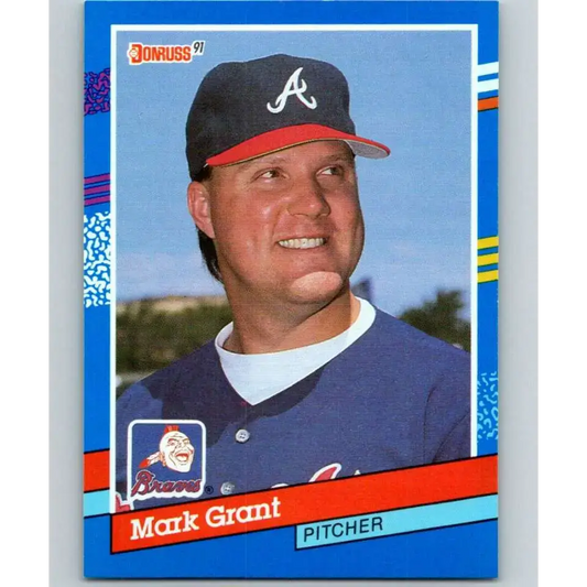 1991 Donruss #361 Mark Grant NM-MT Atlanta Braves Baseball Card - Baseball Card Single