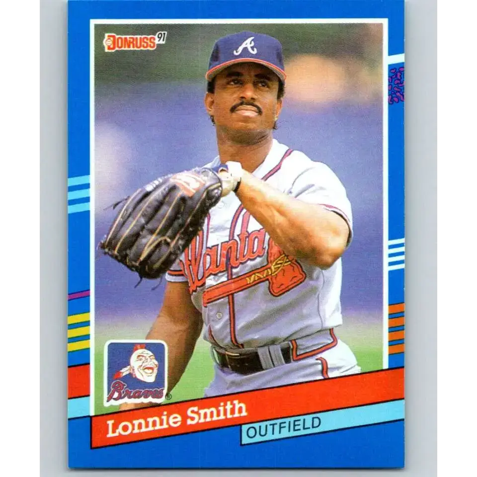 1991 Donruss #364 Lonnie Smith NM-MT Atlanta Braves Baseball Card - Baseball Card Single