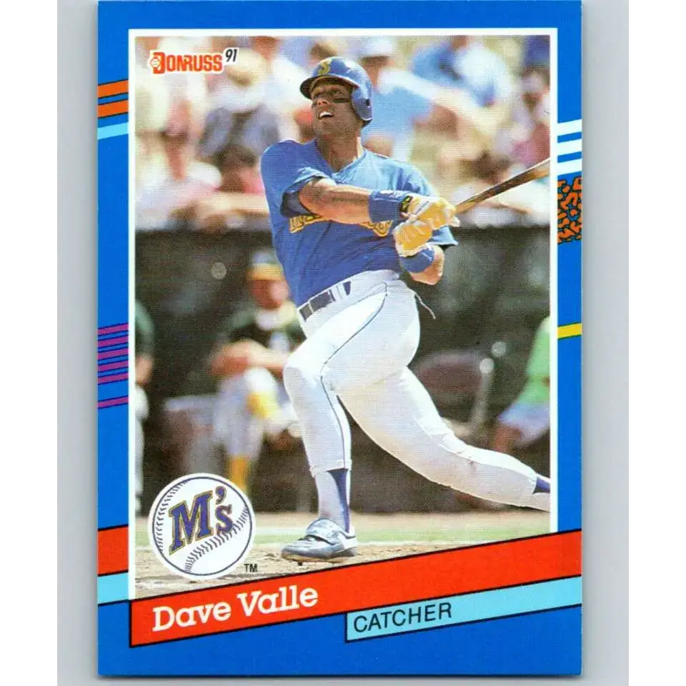 1991 Donruss #366 Dave Valle NM-MT Seattle Mariners Baseball Card - Baseball Card Single