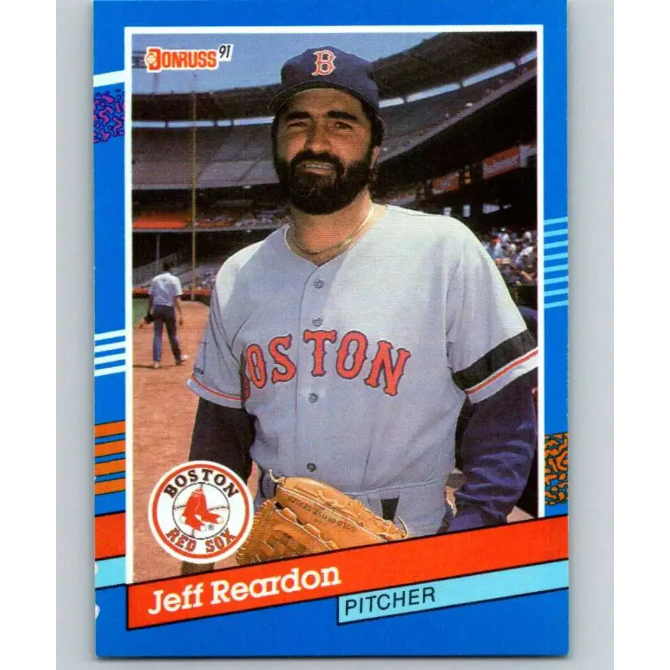 1991 Donruss #369 Jeff Reardon UER NM-MT Boston Red Sox Baseball Card - Baseball Card Single