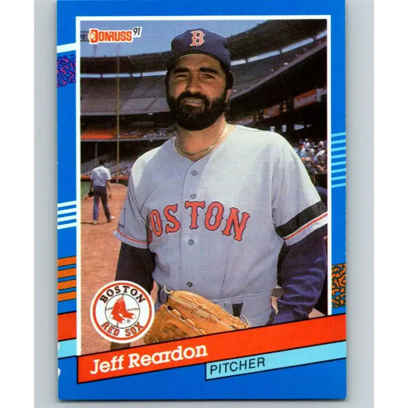 1991 Donruss #369 Jeff Reardon UER NM-MT Boston Red Sox Baseball Card - Baseball Card Single