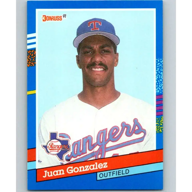 1991 Donruss #371 Juan Gonzalez NM-MT Texas Rangers Baseball Card - Baseball Card Single
