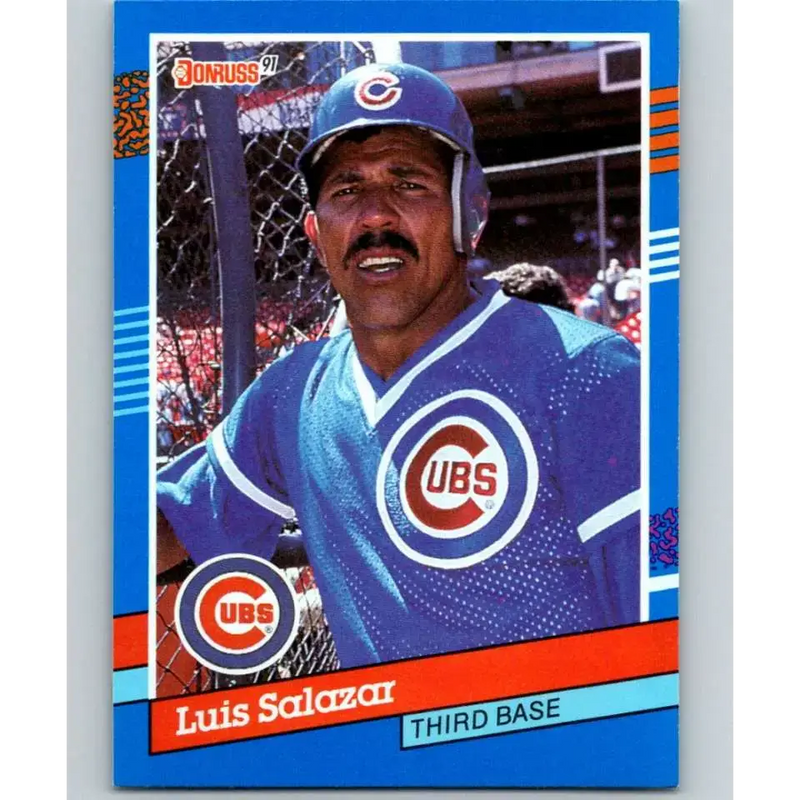 1991 Donruss #372 Luis Salazar NM-MT Chicago Cubs Baseball Card - Baseball Card Single