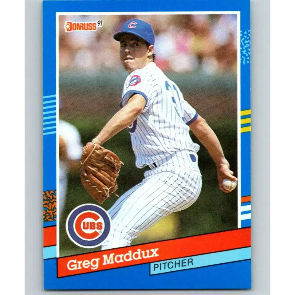 1991 Donruss #374 Greg Maddux NM-MT Chicago Cubs Baseball Card - Baseball Card Single
