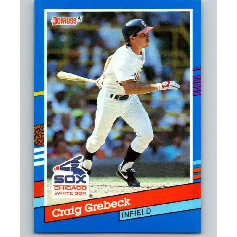 1991 Donruss #378 Craig Grebeck NM-MT Chicago White Sox Baseball Card - Baseball Card Single