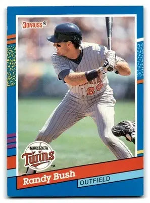 1991 Donruss #382a Randy Bush - Baseball Card Single