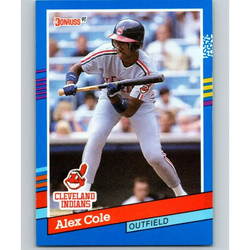 1991 Donruss #383 Alex Cole NM-MT Cleveland Indians Baseball Card - Baseball Card Single